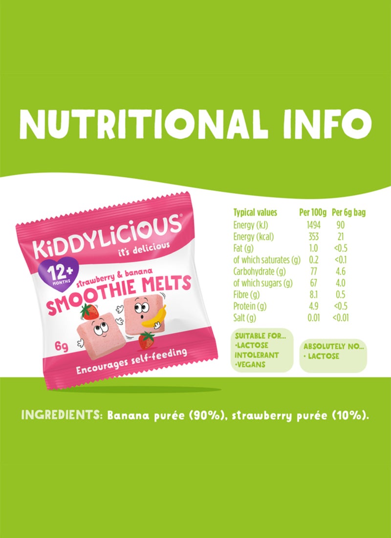 Kiddylicious Delicious Strawberry And Banana Smoothie Melts - Image 3